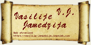 Vasilije Jamedžija vizit kartica
